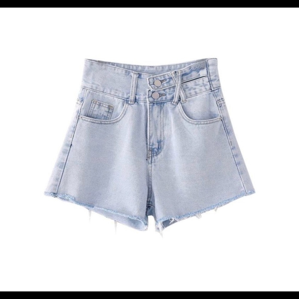 Goodnight Macaroon denim shorts